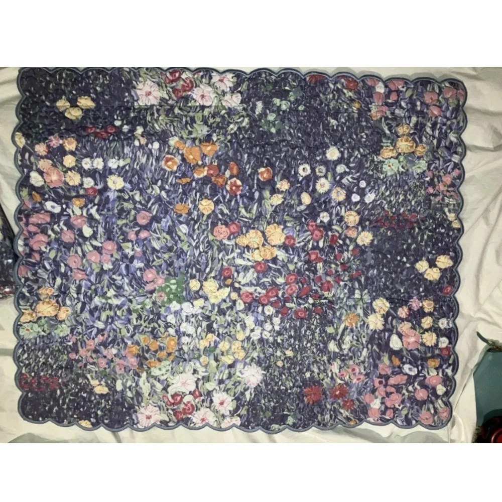 Cuddledown NEW Monet Pillow Sham twin Bed Skirt new in package 100% cotton luxe - Picture 5 of 5